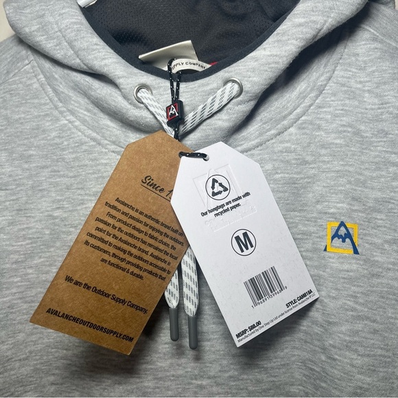 Avalanche Outdoor supply company Gray Hoodie medium - Picture 2 of 11